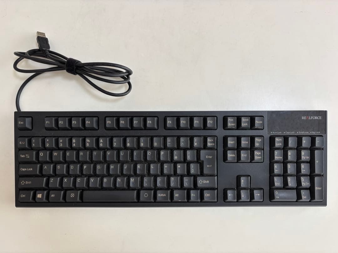 REALFORCE　リアルフォース　USB有線キーボード　日本語配列＋テンキー