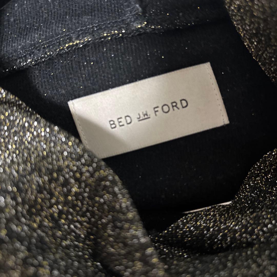 トップス BED J.W. FORD GLITTER TURTLE HOOD NECK L