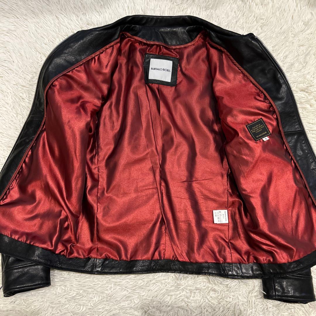 美品　近年　バッファローボブズ ライダース　羊革　シングル　IDEAL Lサイズ