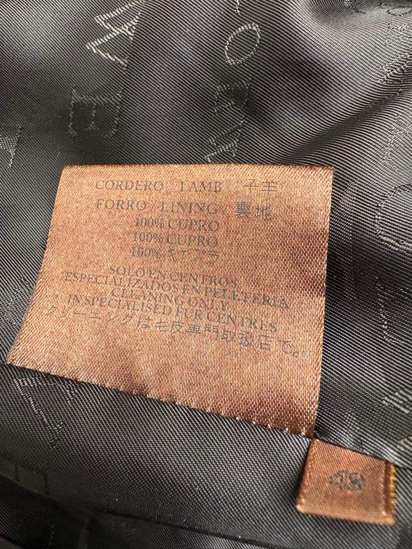 ジャケット・アウター LOEWE cordero lamb leather jacket black