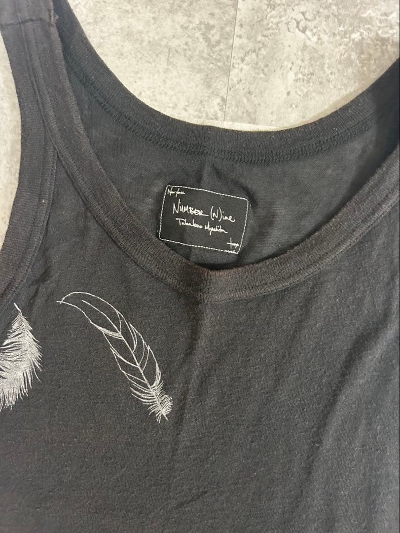 ナンバーナイン　SS08 シルク混　タンクトップ　Birds期　3