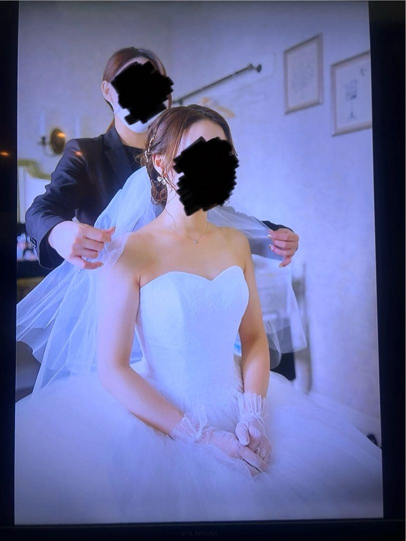 【お値下げ】　タカミブライダル　ウェディングドレス　ハートカット