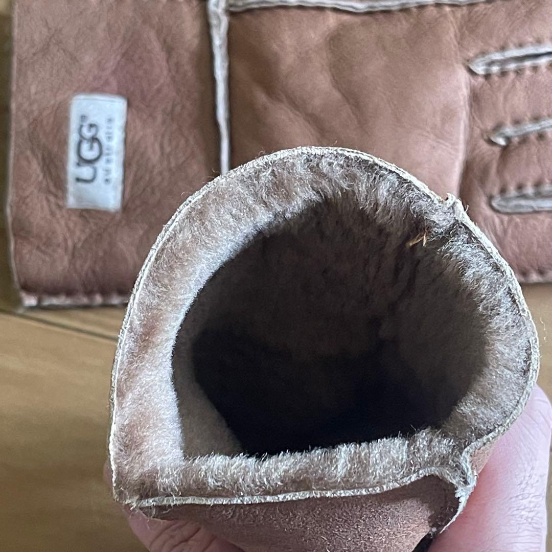 UGG ムートン 手袋 レザー Lサイズ