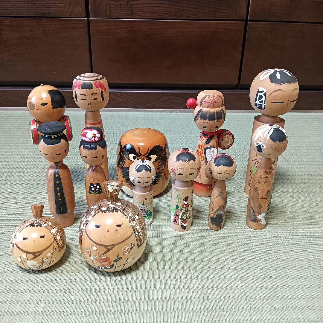 こけし　だるま　まとめ売り　けん玉　武士　あやめ　伝統文化　京都　雪ん子　民藝