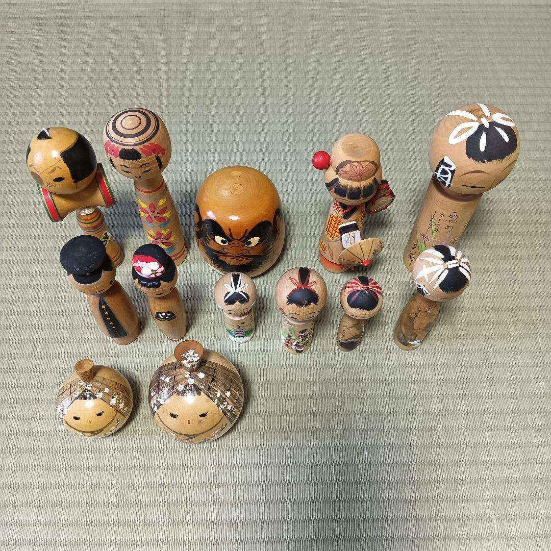 こけし　だるま　まとめ売り　けん玉　武士　あやめ　伝統文化　京都　雪ん子　民藝