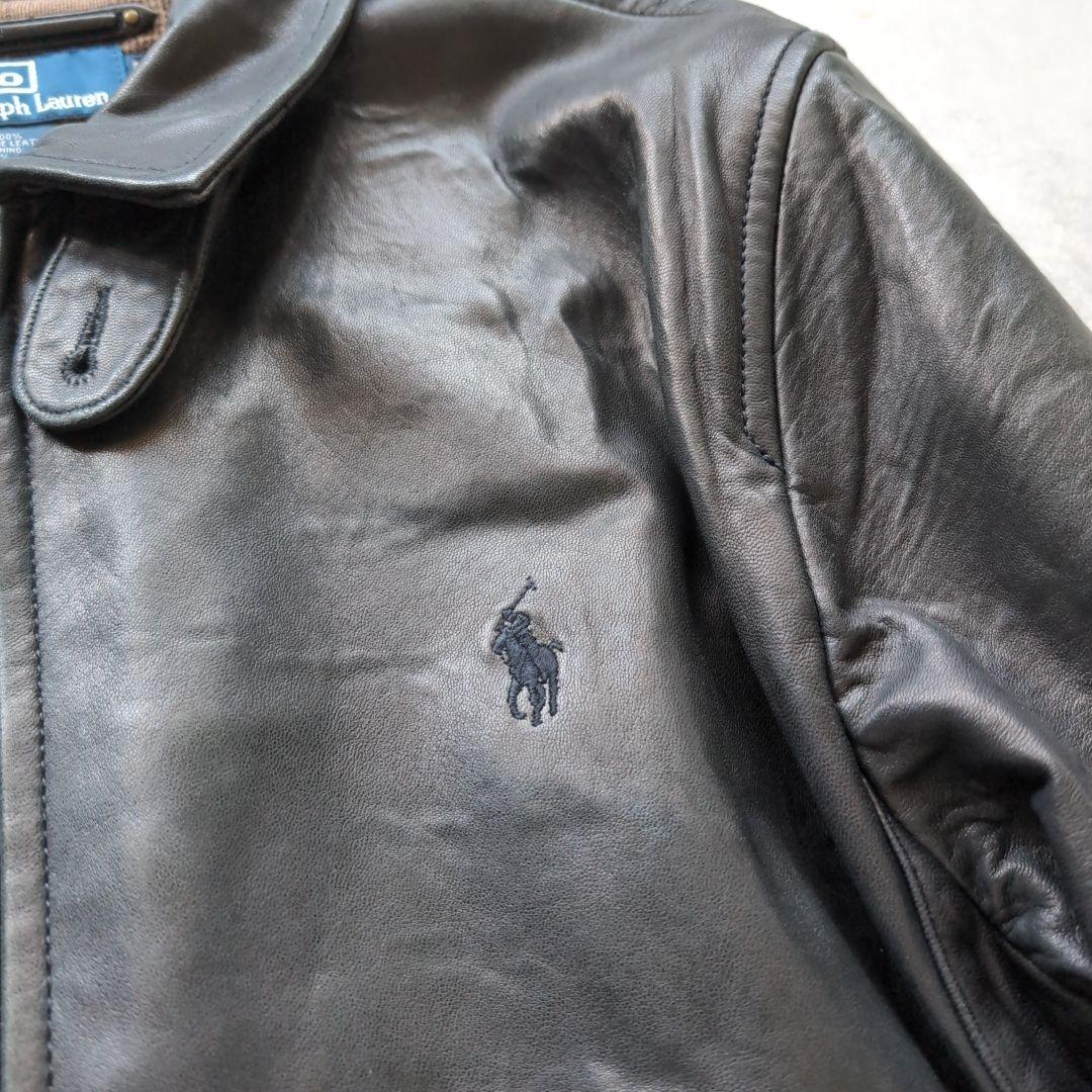 美品✨ 90S ポロバイラルフローレン シングルライダース M ブラウン