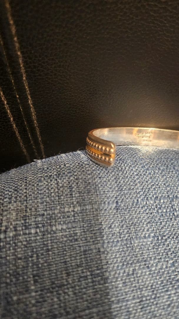 K2 ダニエル・マイク スターリングシルバー12Kコンビバングル