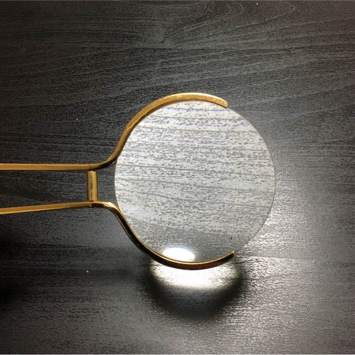 美品 高級ブランド LOEWE ロエベ 拡大鏡 約7万円 紺色