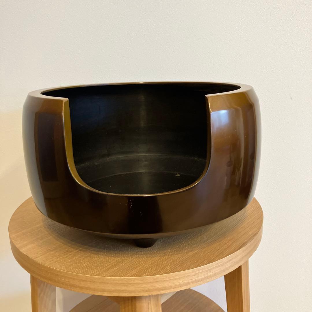 茶道具 風炉　円形　ブラウン 五徳⭐︎最終値下げ