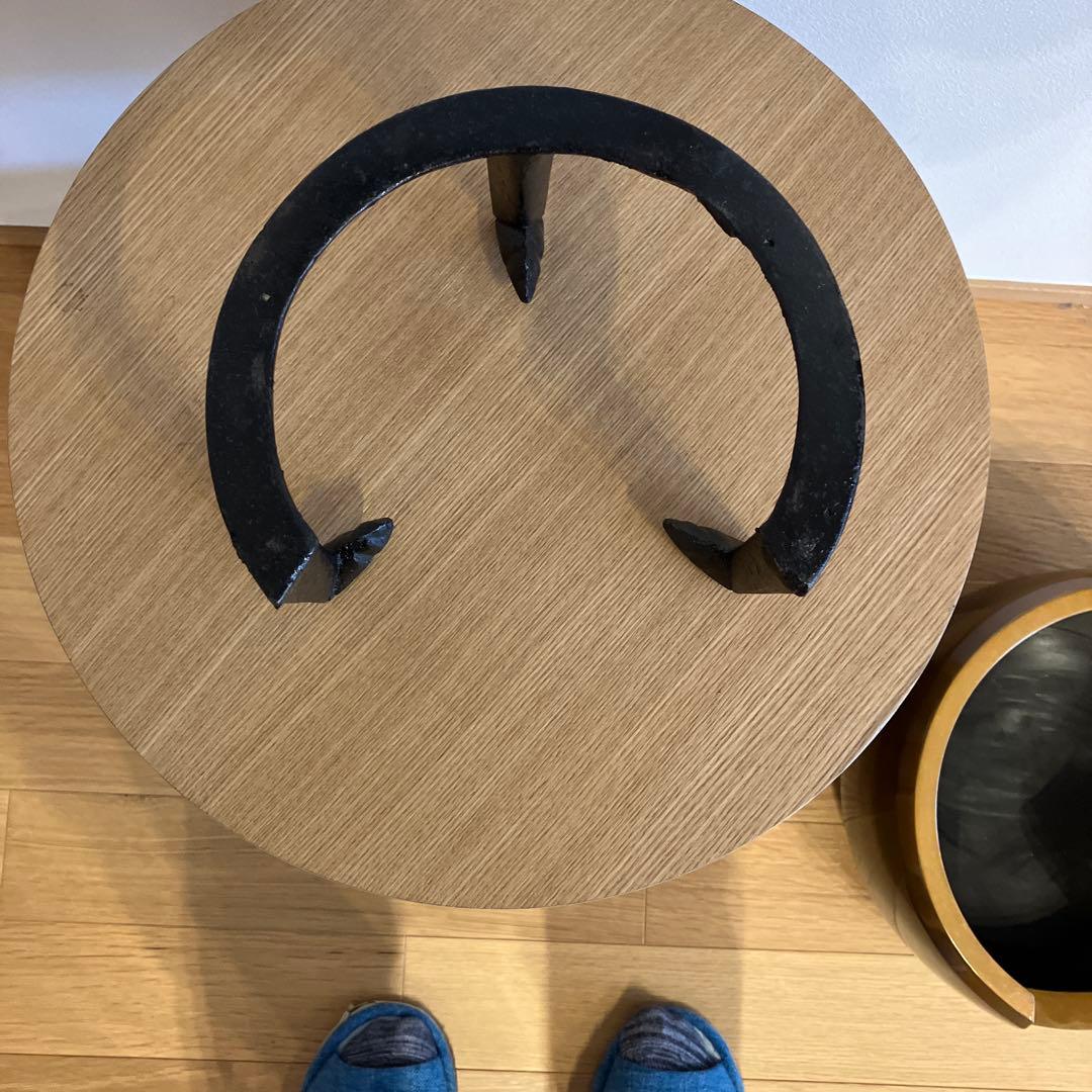 茶道具 風炉　円形　ブラウン 五徳⭐︎最終値下げ