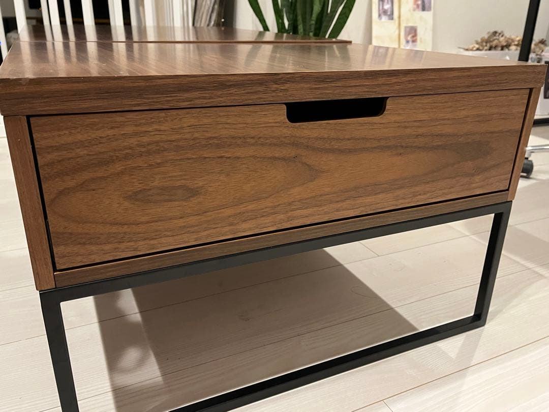 【お値下げ中】美品　ニトリ　昇降センターテーブル　ミドルブラウン