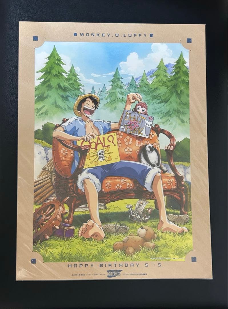 ワンピース　ルフィ & チョッパー　バースデーポートレー ト 2枚セット⭐︎レア⭐︎