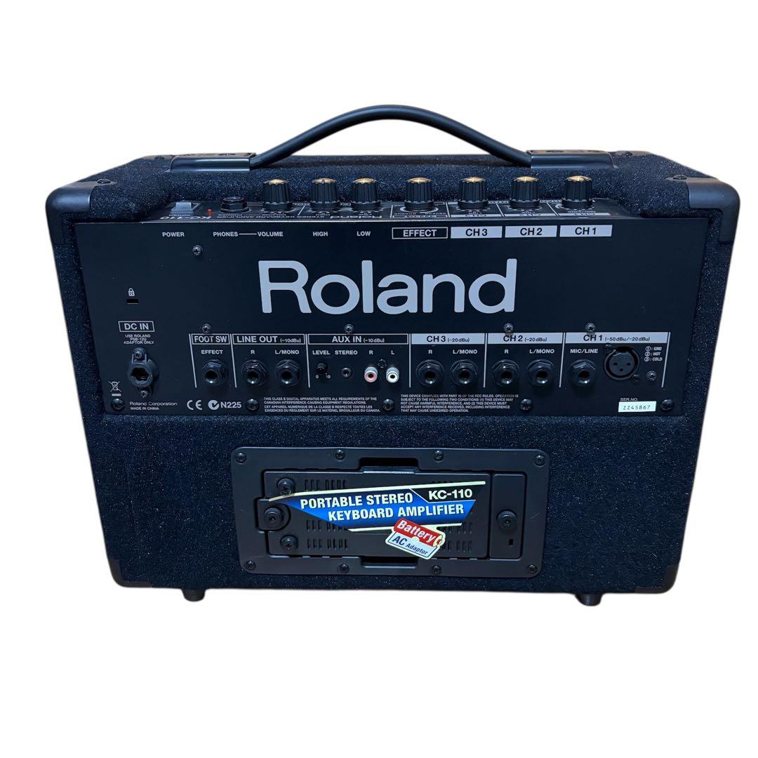 【良品】Roland KC-110 キーボード用アンプ ACアダプター付き