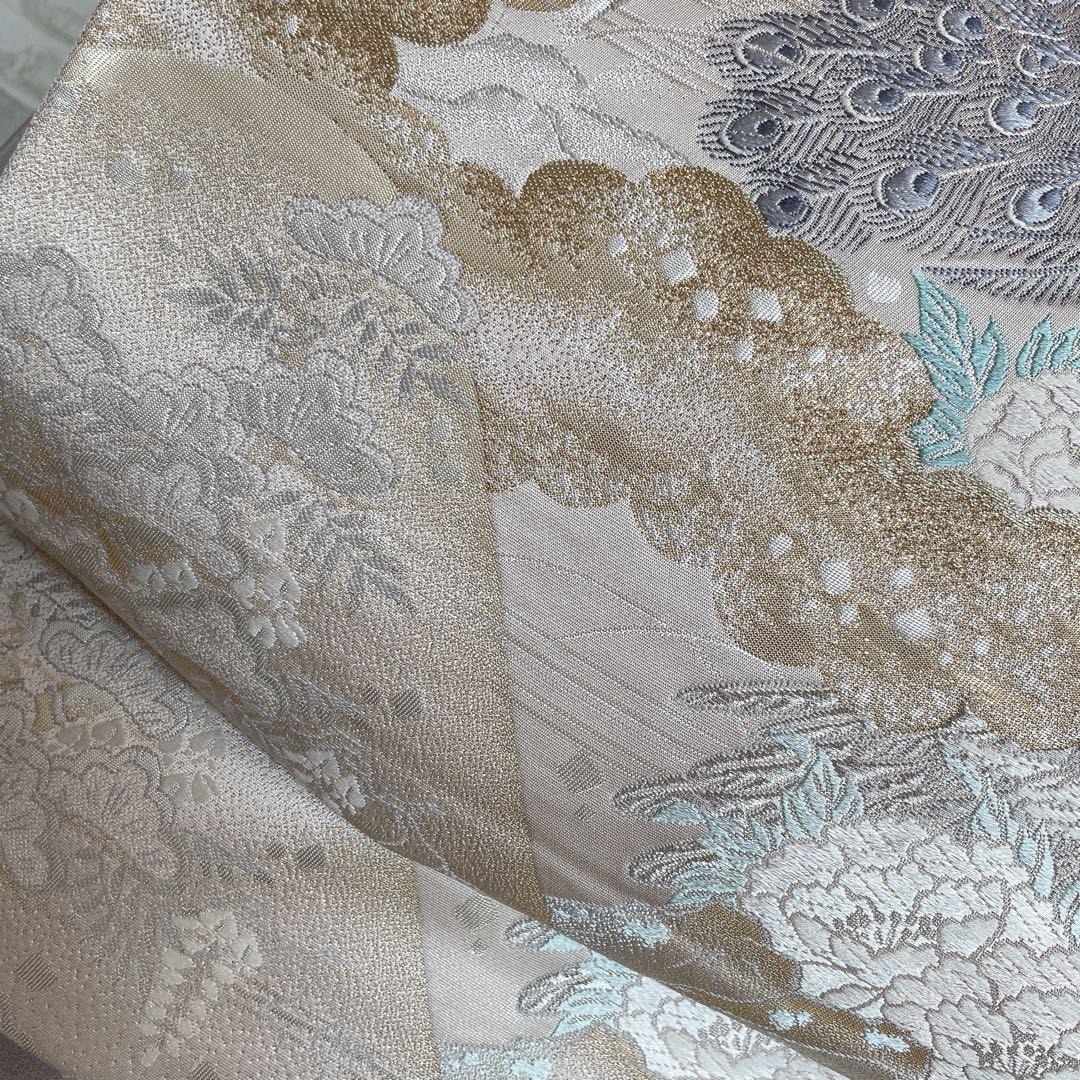 訪問着　フルセット　茶屋辻　友禅　せせらぎ　躾糸付き　着物　Q5