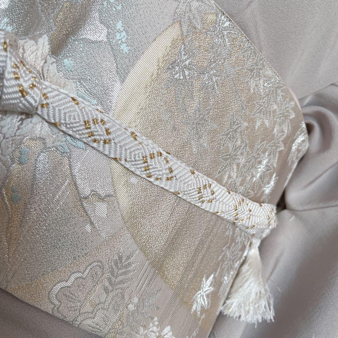 訪問着　フルセット　茶屋辻　友禅　せせらぎ　躾糸付き　着物　Q5