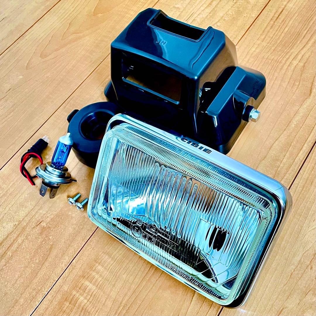 シビエ CIBIE 角型 ヘッドライト CBR400F 当時物 角目 マーシャル