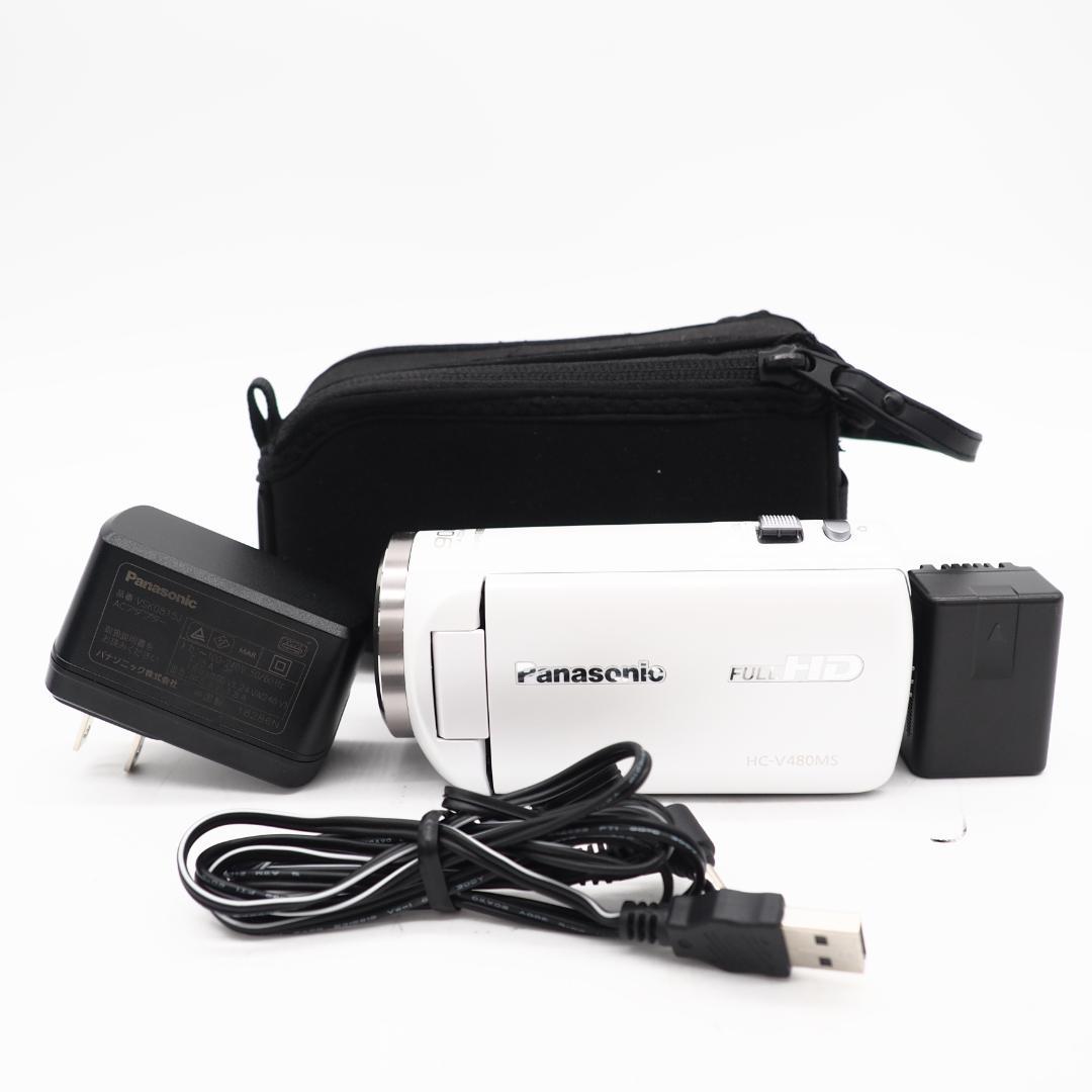 Panasonic HDビデオカメラ V480MS 32GB ホワイト