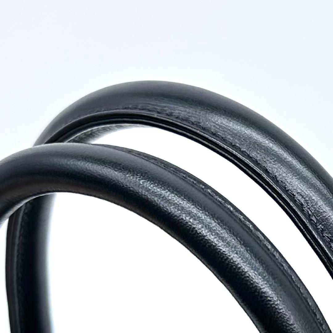 未使用タグ付き✨印傳屋 インデンヤ ルミドーレ ローズ柄 ハンドバッグ ブラック