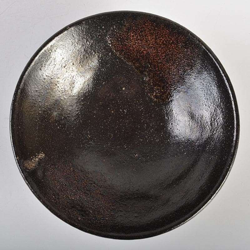 茶道具　楽吉左衛門　十代旦入造　黒楽平茶碗　時代箱付　M　R7410