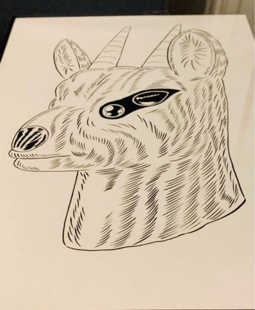 牛木匡憲　直筆原画 ドローイング イラスト