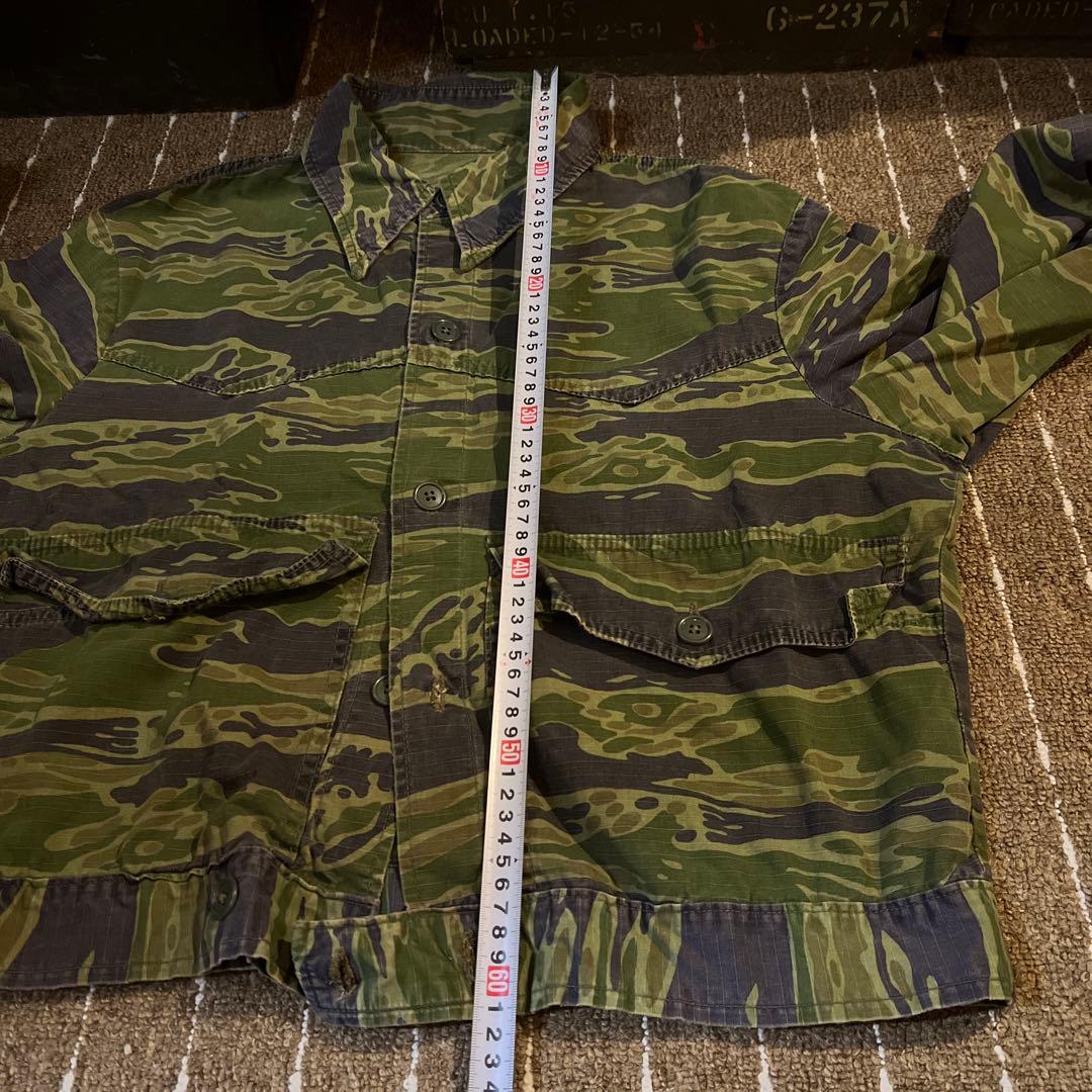 60S 70S ビンテージ　タイガーストライプ　タイガーカモ　ジャケット