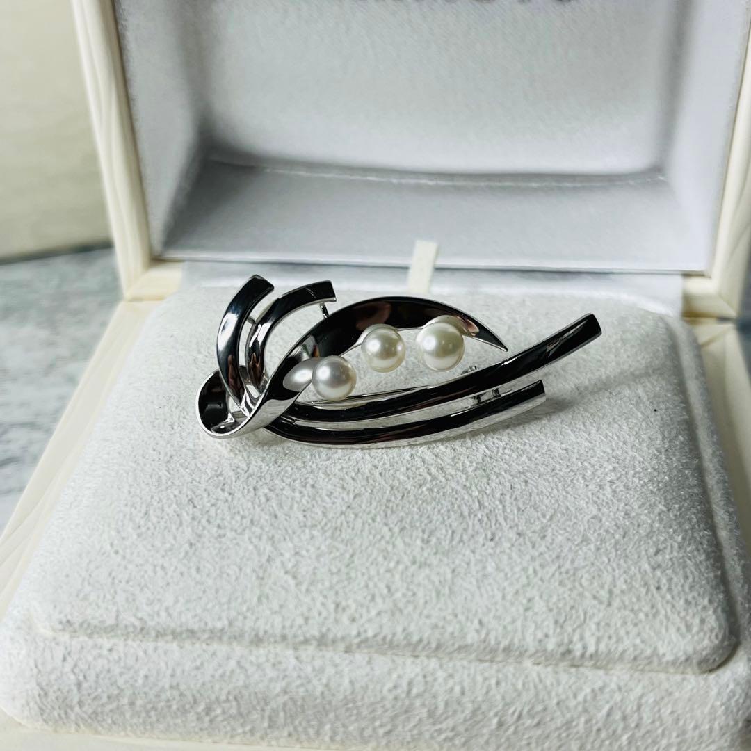 【美品✨】 MIKIMOTOブローチ アコヤ真珠 皇室御用達ブランド