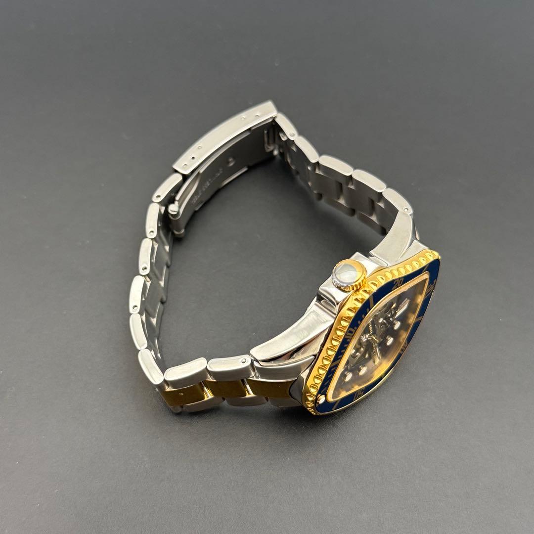 超希少/稼働品✨ダニエルダグラス 腕時計 自動巻 裏スケ ゴールド コンビカラー