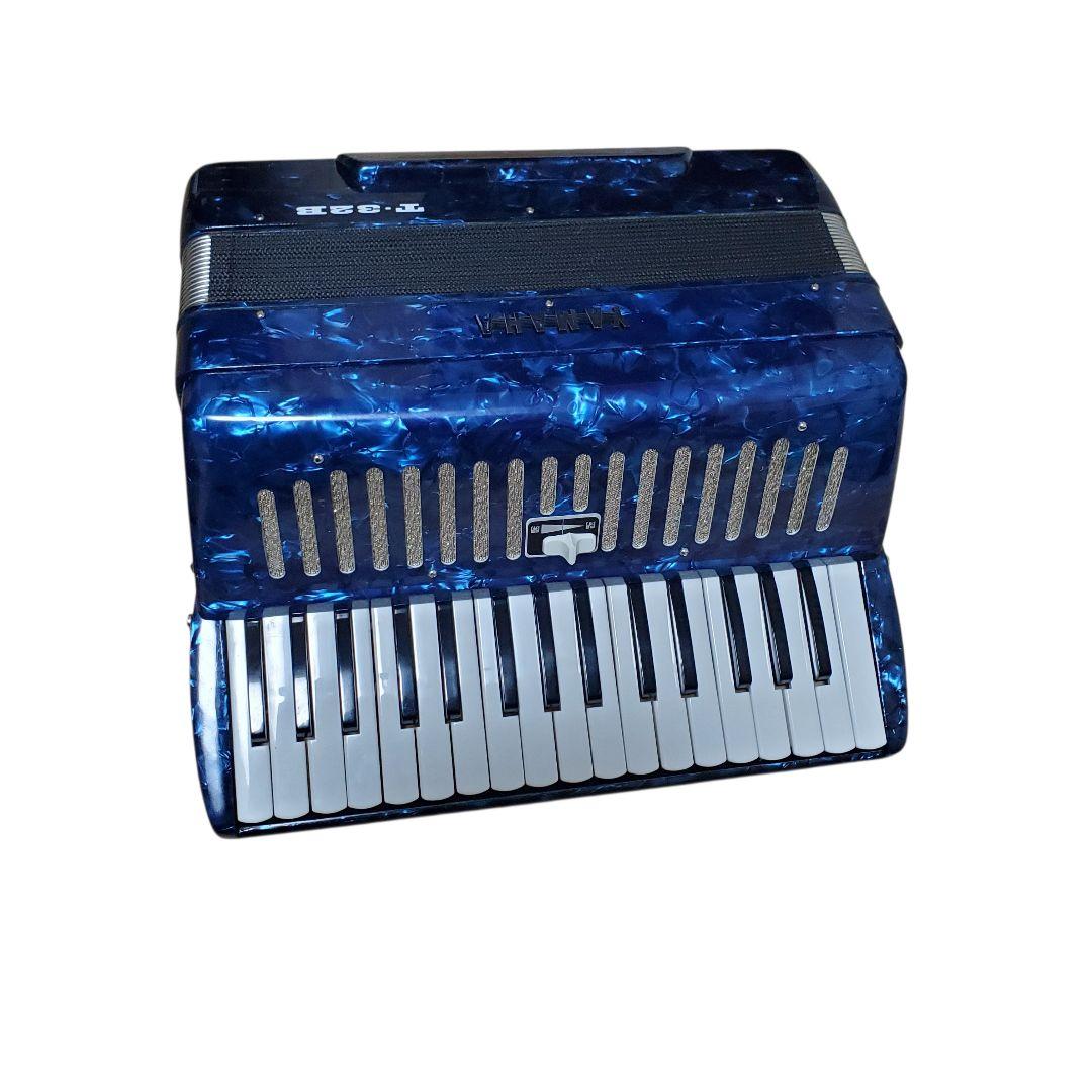 【極美品】YAMAHA T-32B テナーアコーディオン　ヤマハ　レトロブルー