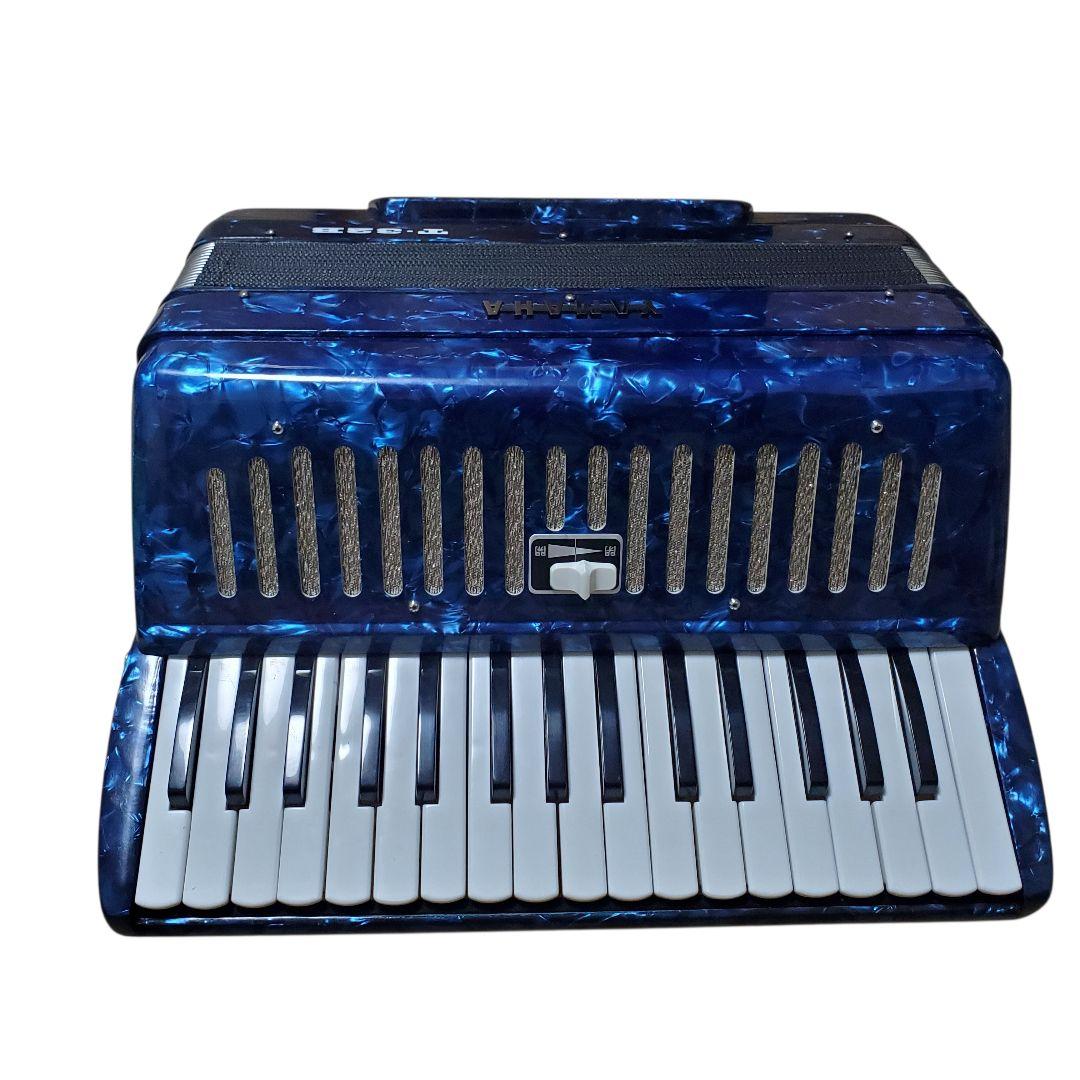 【極美品】YAMAHA T-32B テナーアコーディオン　ヤマハ　レトロブルー