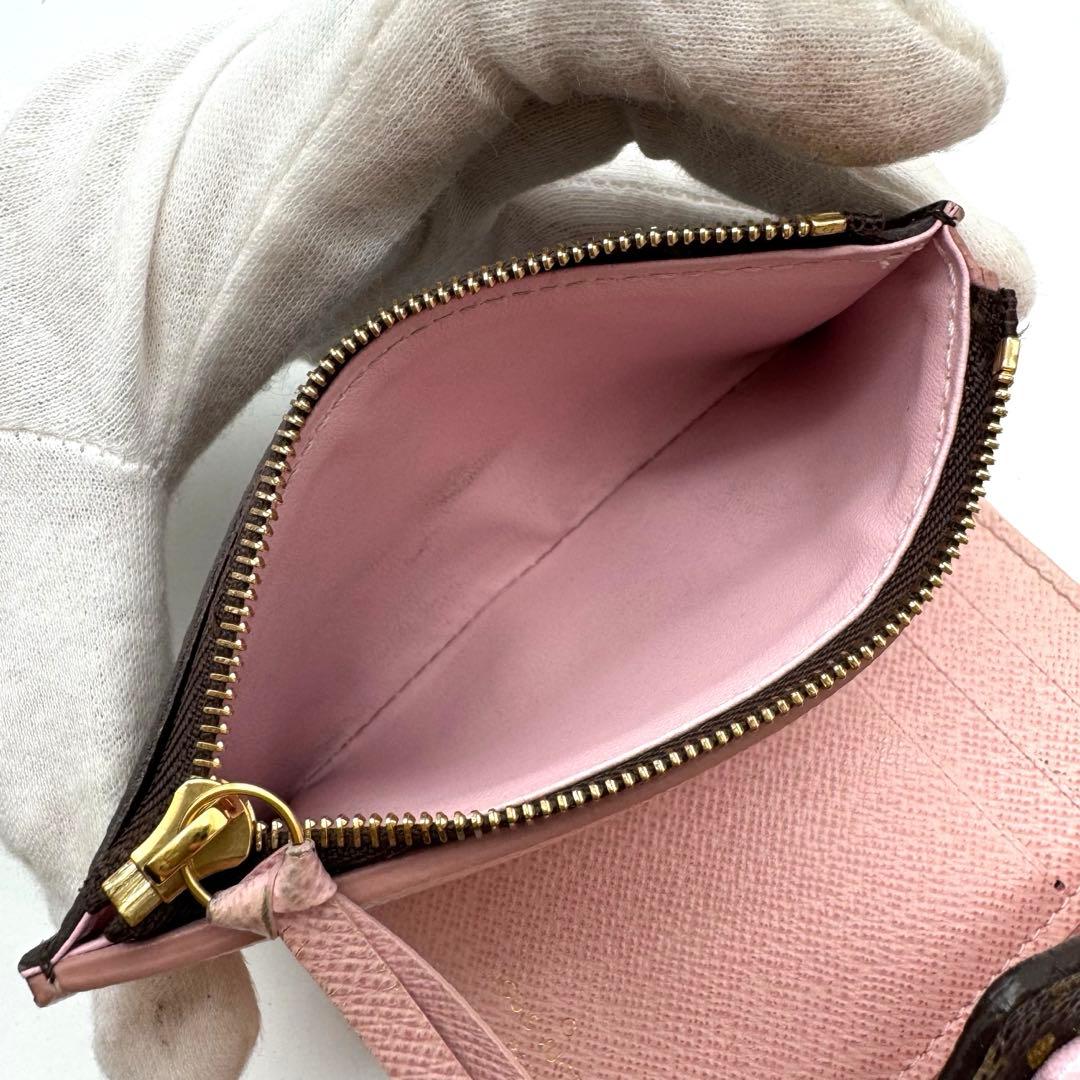 【極美品】ルイヴィトン　ヴィクトリーヌ　ローズバレリーヌ　コンパクト　財布　ミニ