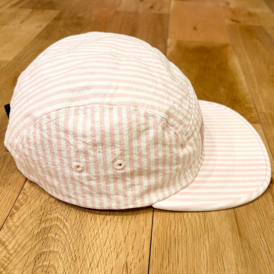【希少】Supreme Denim Camp Cap ストライプ ピンク