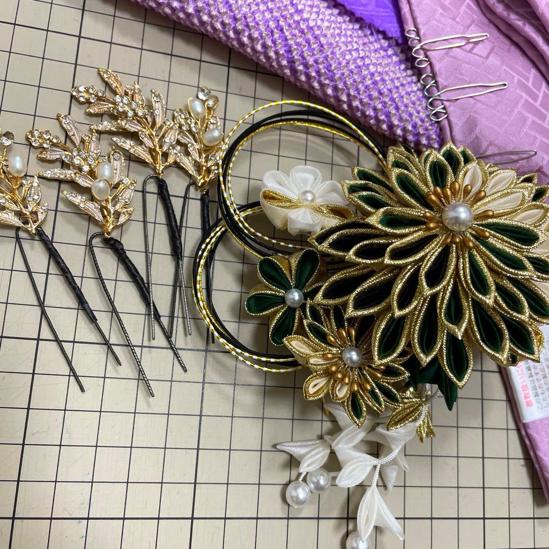 振袖フルセット 着付け小物 髪飾り バッグ等