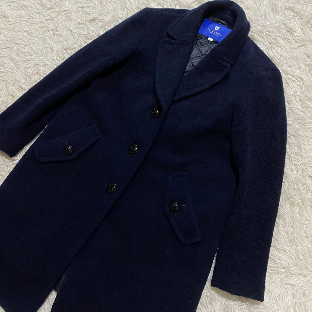 【美品】ブルーレーベルクレストブリッジ　チェスターコート　ネイビー　Mサイズ
