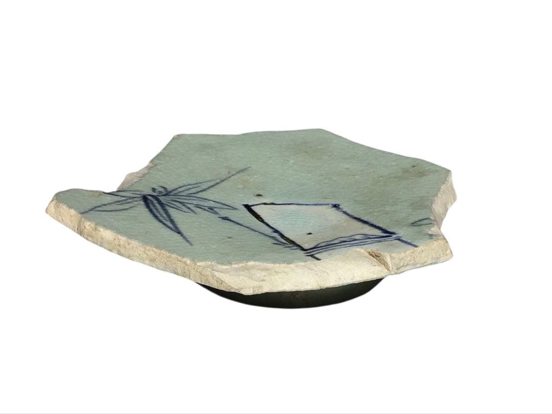 「初期伊万里」青磁白磁染付竹葉文陶片