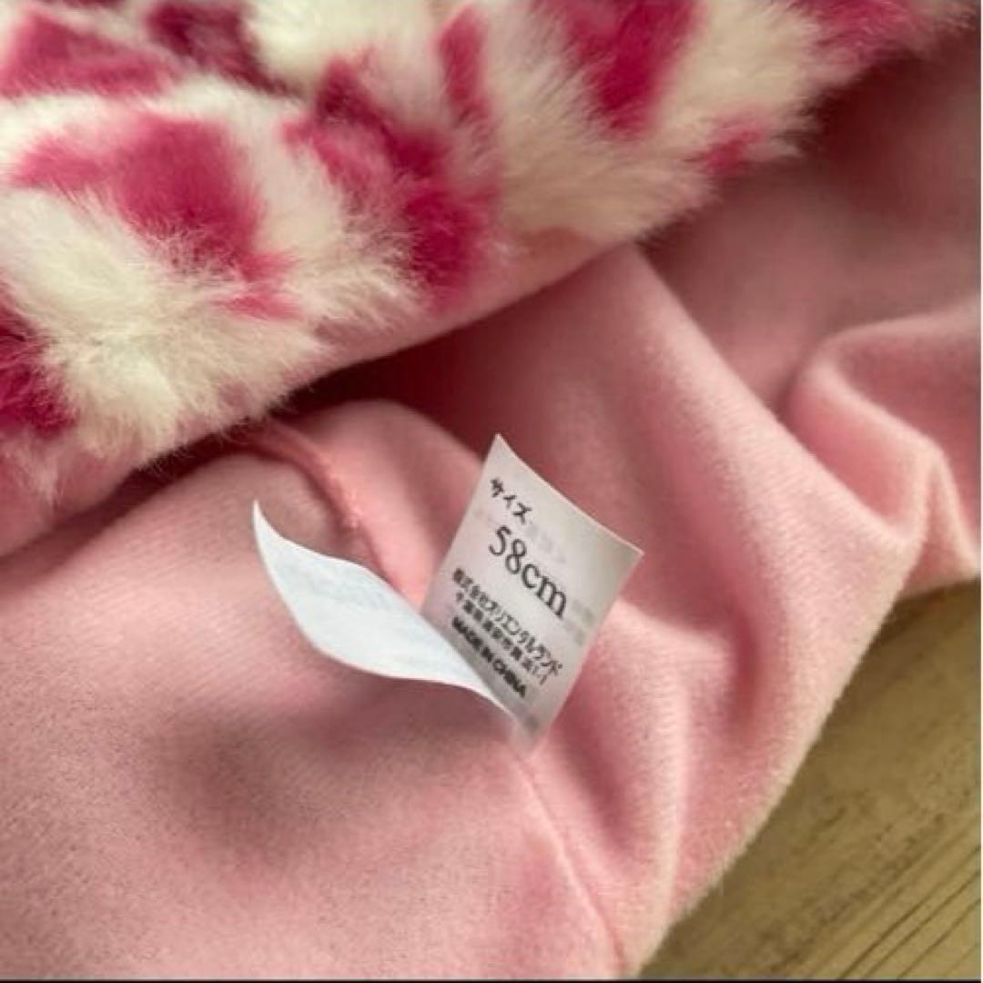 ディズニー　ミニー　ファンキャップ　ヒョウ柄　グレー　ピンク　レオパード　被り物