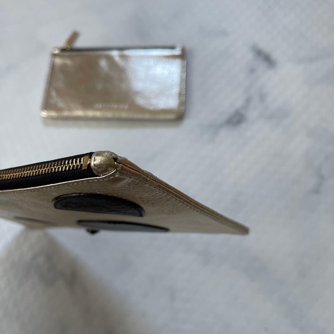 アンテプリマ パンダスペシャル/マルチウォレット/シャンパンゴールド