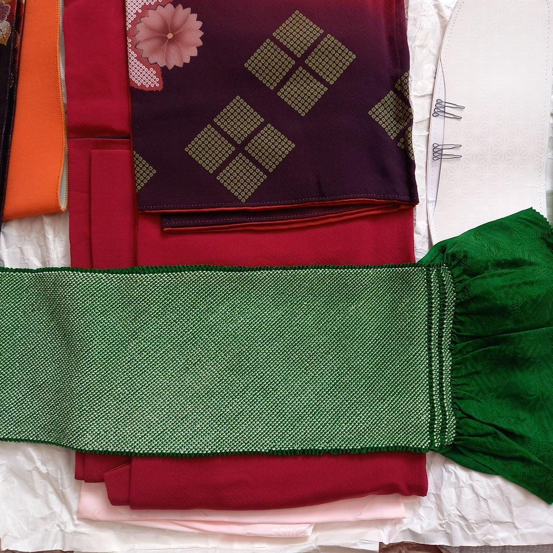 振袖セット 赤色 168cm着用