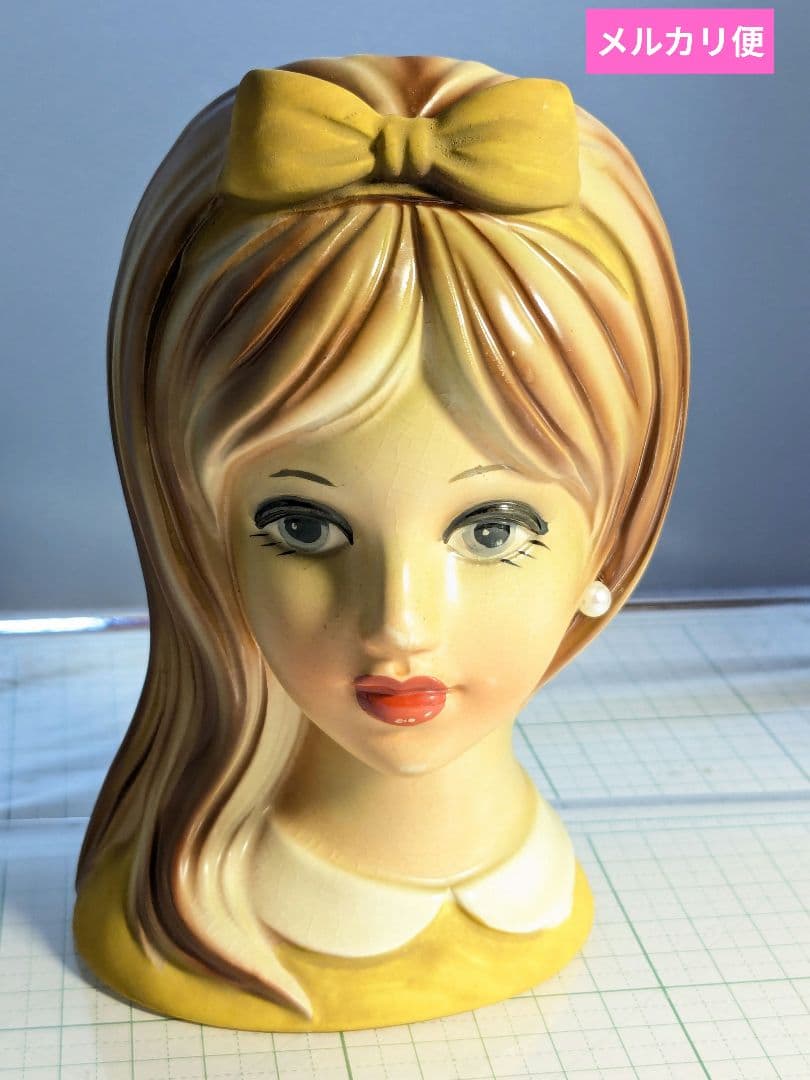 1950年　貴重品　アメリカ　アンティーク　花瓶　陶器　ヴィンテージ　レトロ