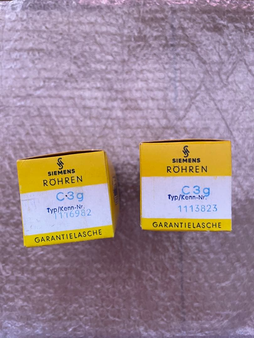 SIEMENS C3g 真空管 2個セット(箱未開け)