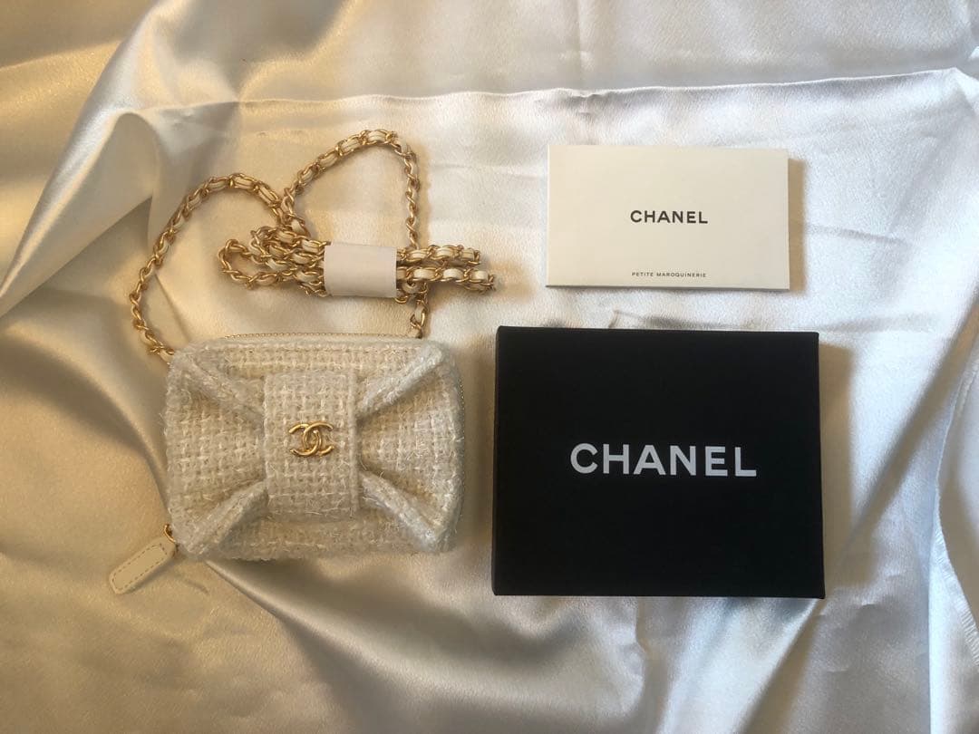 ツイード ミニバッグ ミニウォレット 箱付き