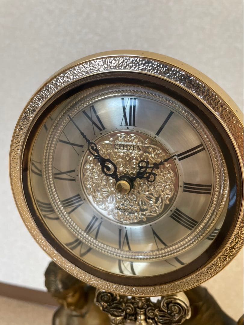 CITIZEN 時計 アンティーク 女性像 置き時計 振り子時計