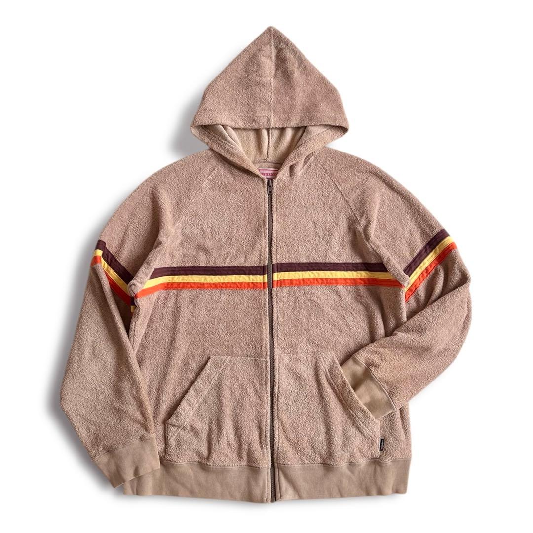 熊さん商品TENDERLOIN 初期 パイル ボーダー ジップパーカー