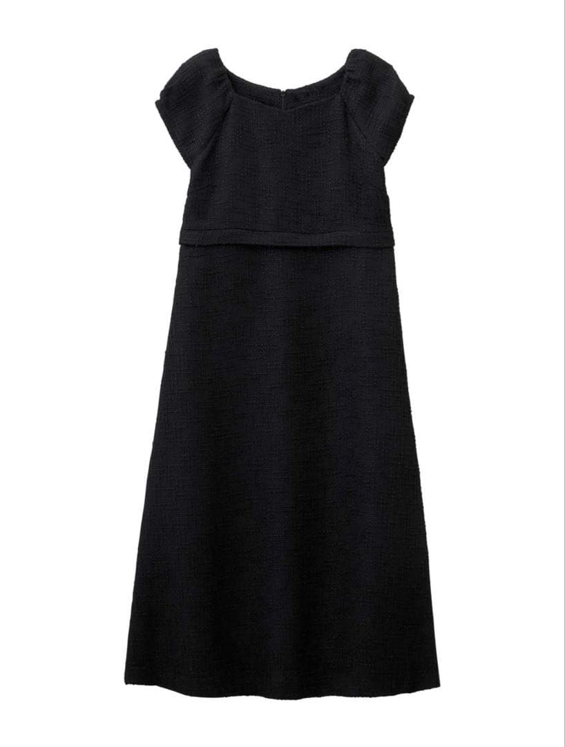 【新品タグ付】ツィードパフスリーブワンピース ジャケット マタニティ・授乳服