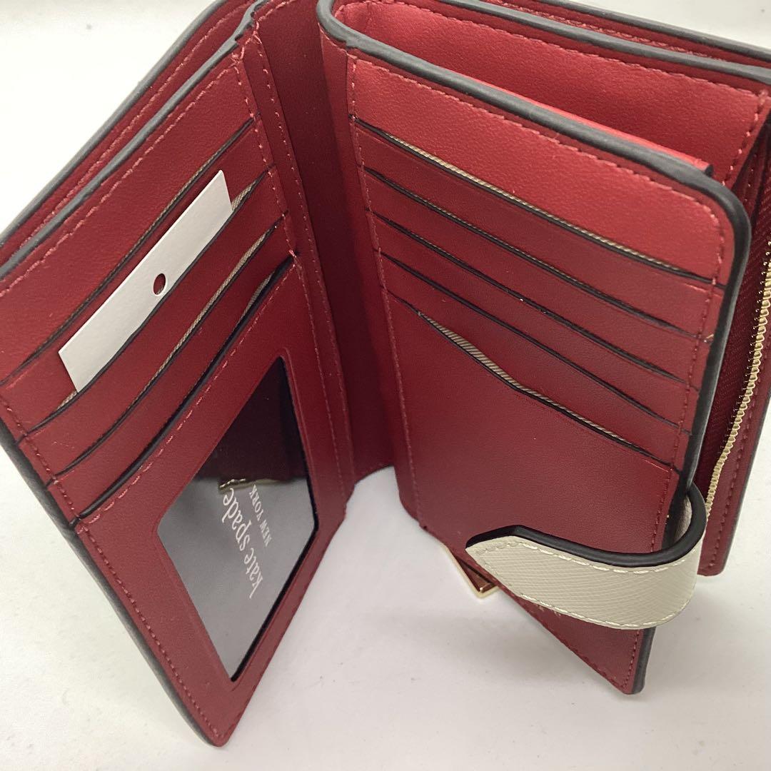 kate spade てんとう虫プリント 二つ折り財布