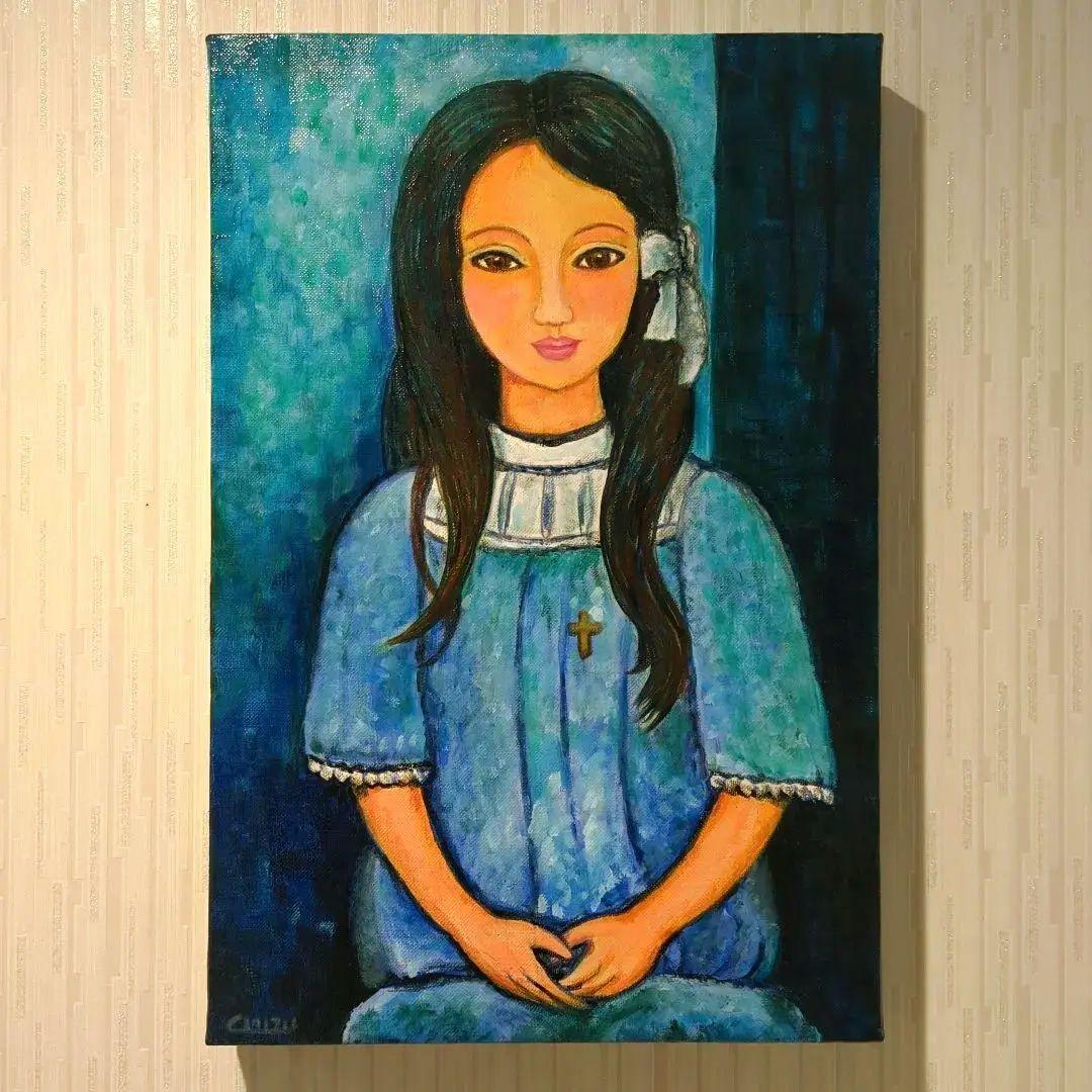 キャンバス油絵　専用　アリス　オマージュ　モディリアーニ