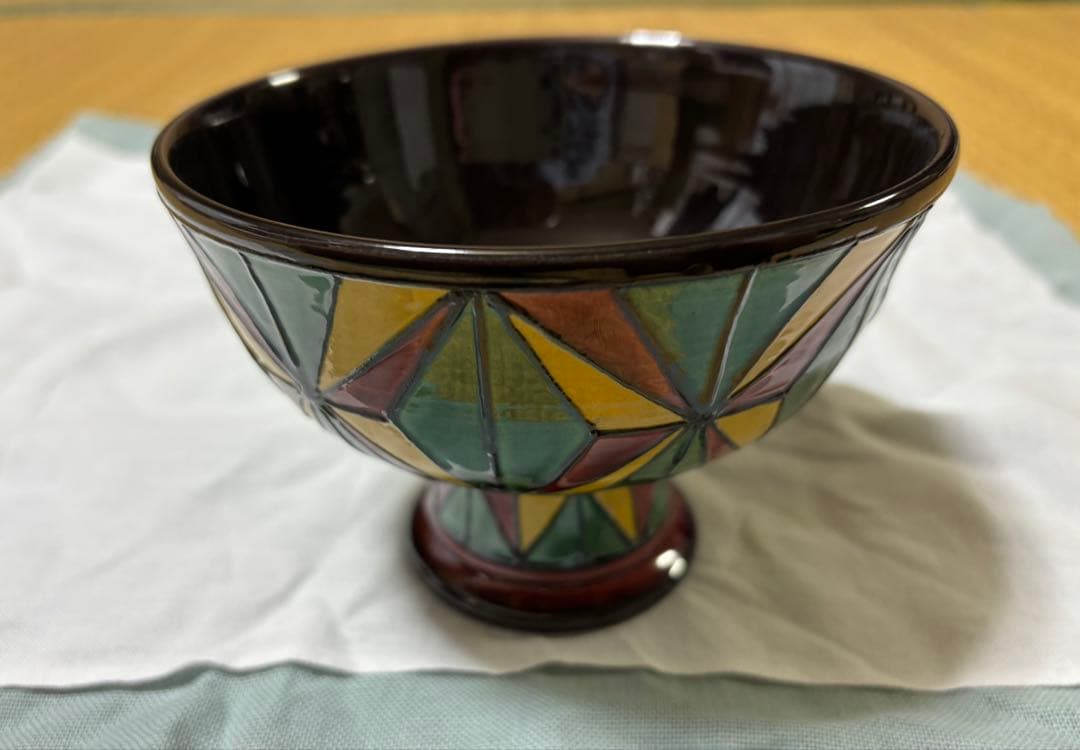 茶道具 茶碗 クリスマス 聖杯 ステンドグラス