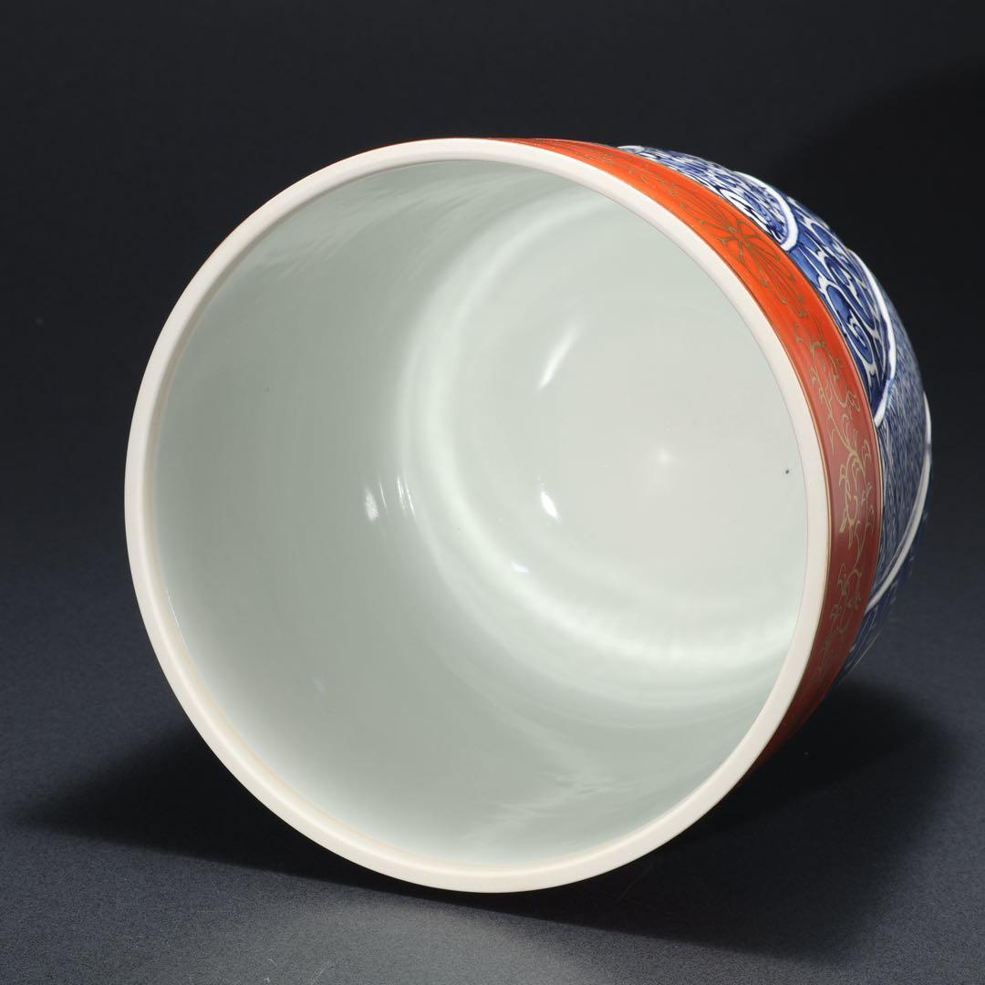 【茶道具】水指　西村徳泉　京焼　金襴手　祥瑞　共箱　6R1637ラ2