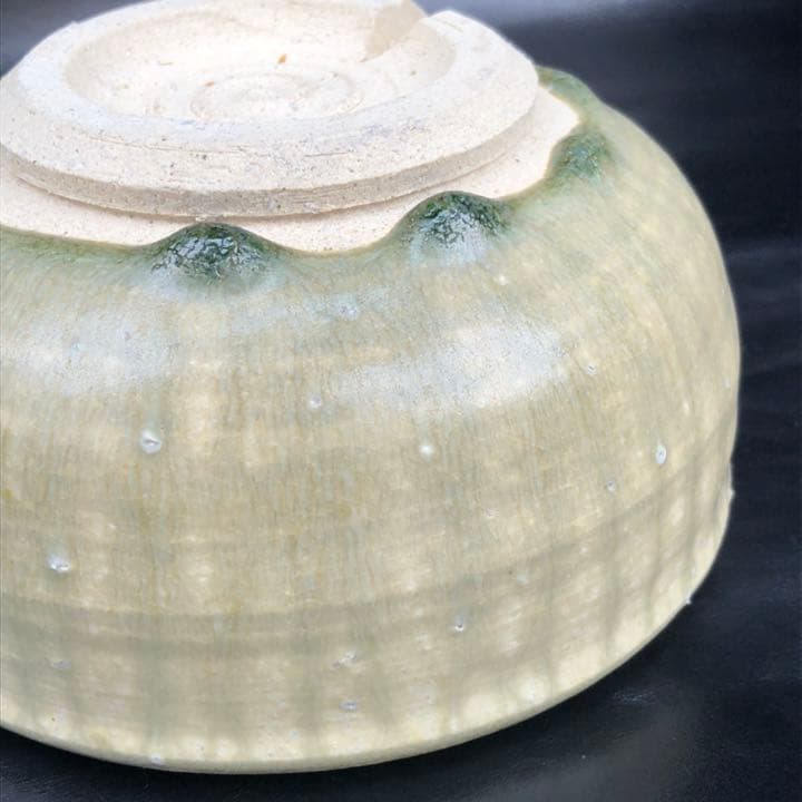 古美術品◼️釉薬の流れや溜まりがかなりステキな大きい深いお皿、大鉢、花瓶？花道具？