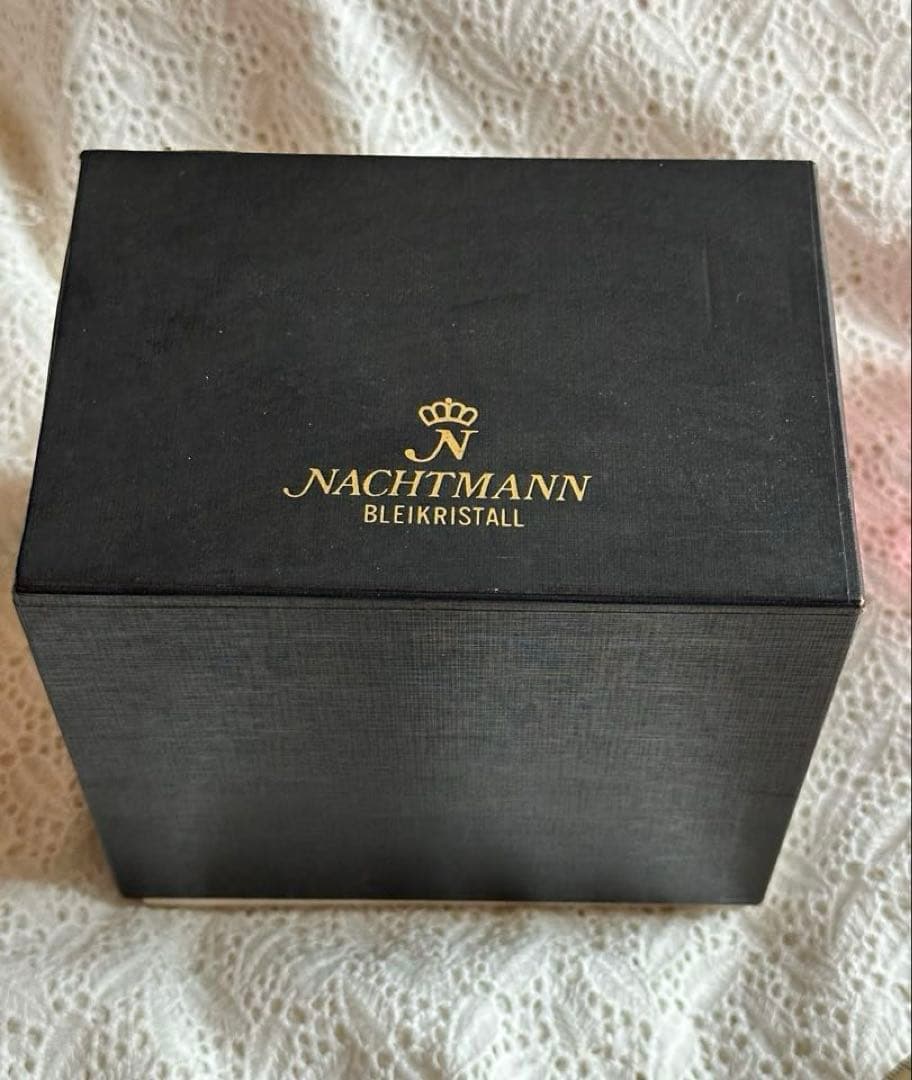 ⭐︎新品未使用⭐︎ 【NACHTMANN】ガラス製 バスケット 赤 ヴィンテージ