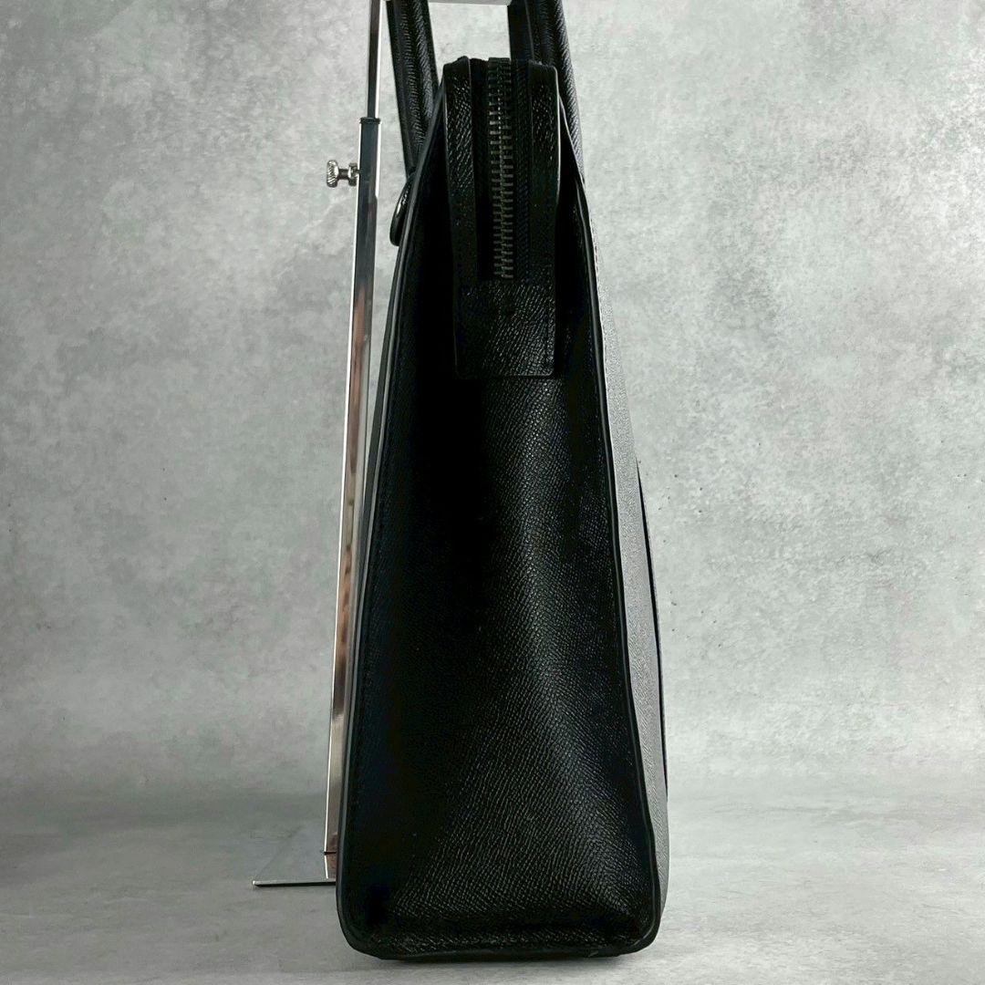 極美品 コーチ グラハム 2way ジップブリーフ ビジネス レザー A4可 黒